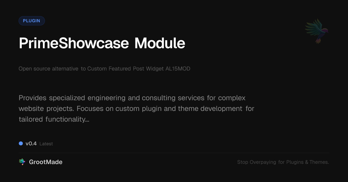 Preview of PrimeShowcase Module