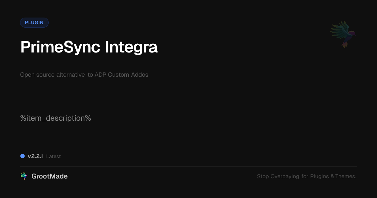 Preview of PrimeSync Integra