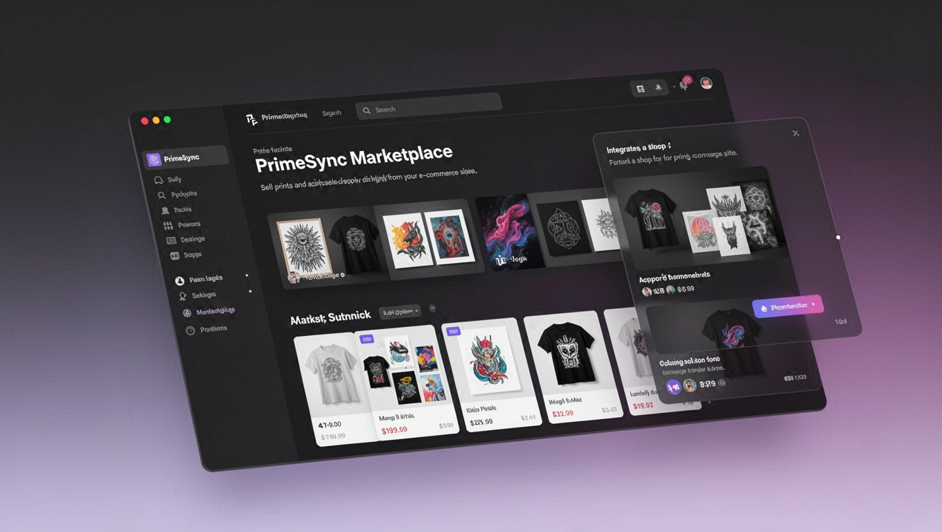 Preview of PrimeSync Marketplace