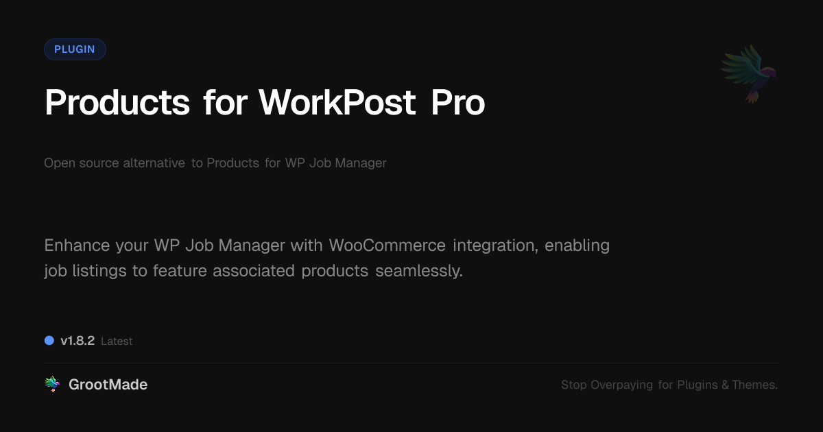 Preview of Products for WorkPost Pro