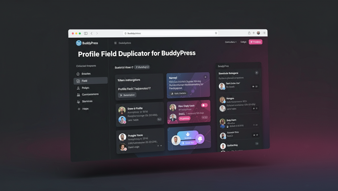 Preview of Profile Field Duplicator for BuddyPress