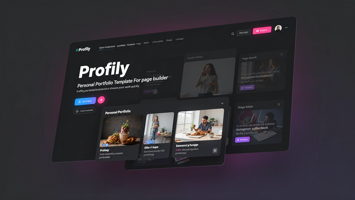 Preview of Profily - Personal Portfolio Template For Elementor