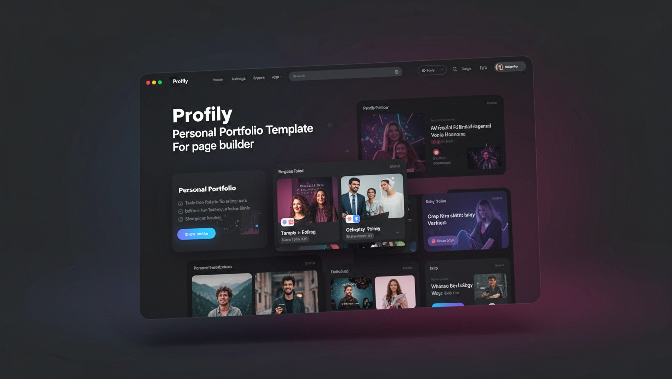 Preview of Profily - Personal Portfolio Template For Elementor
