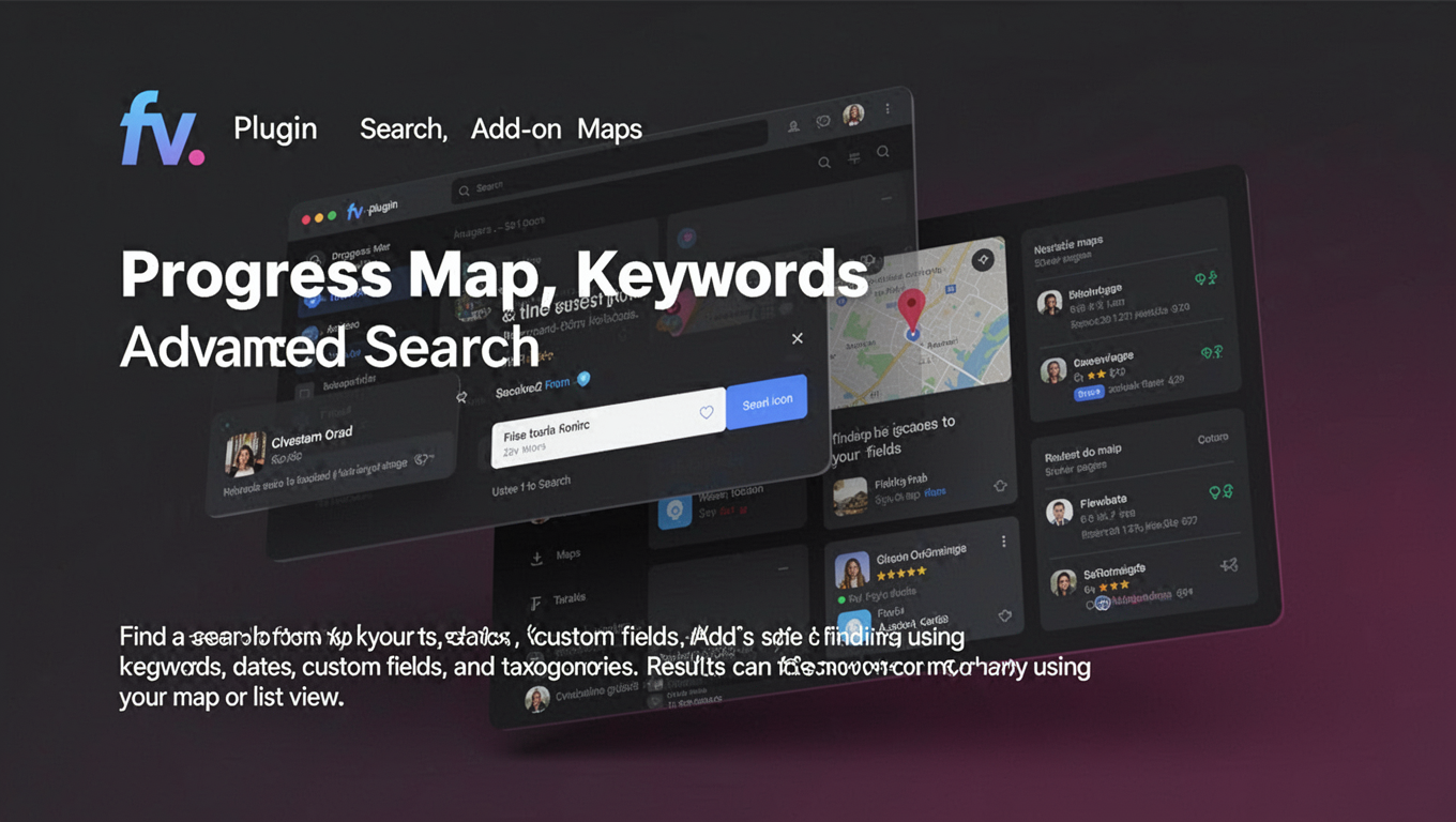 Preview of Progress Map, Advanced Search
