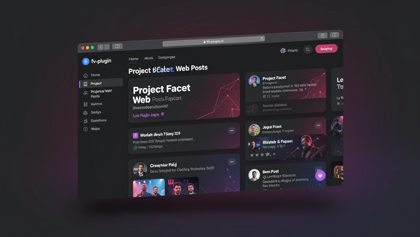 Preview of Project Facet Web Posts