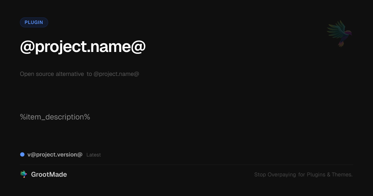 Preview of @project.name@