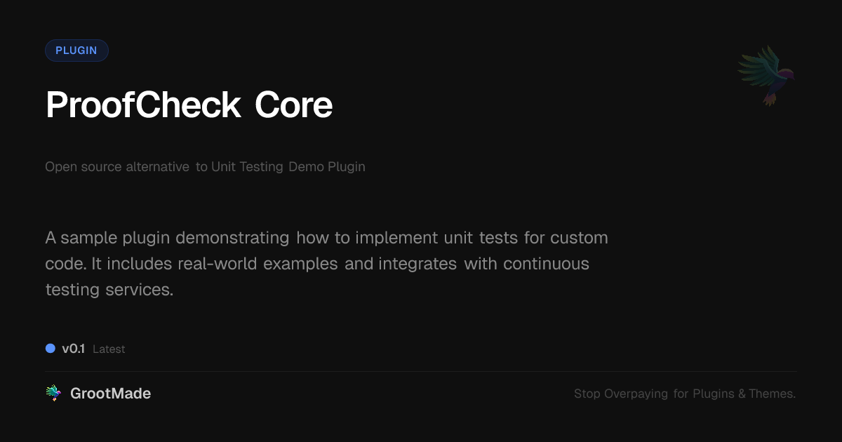 Preview of ProofCheck Core