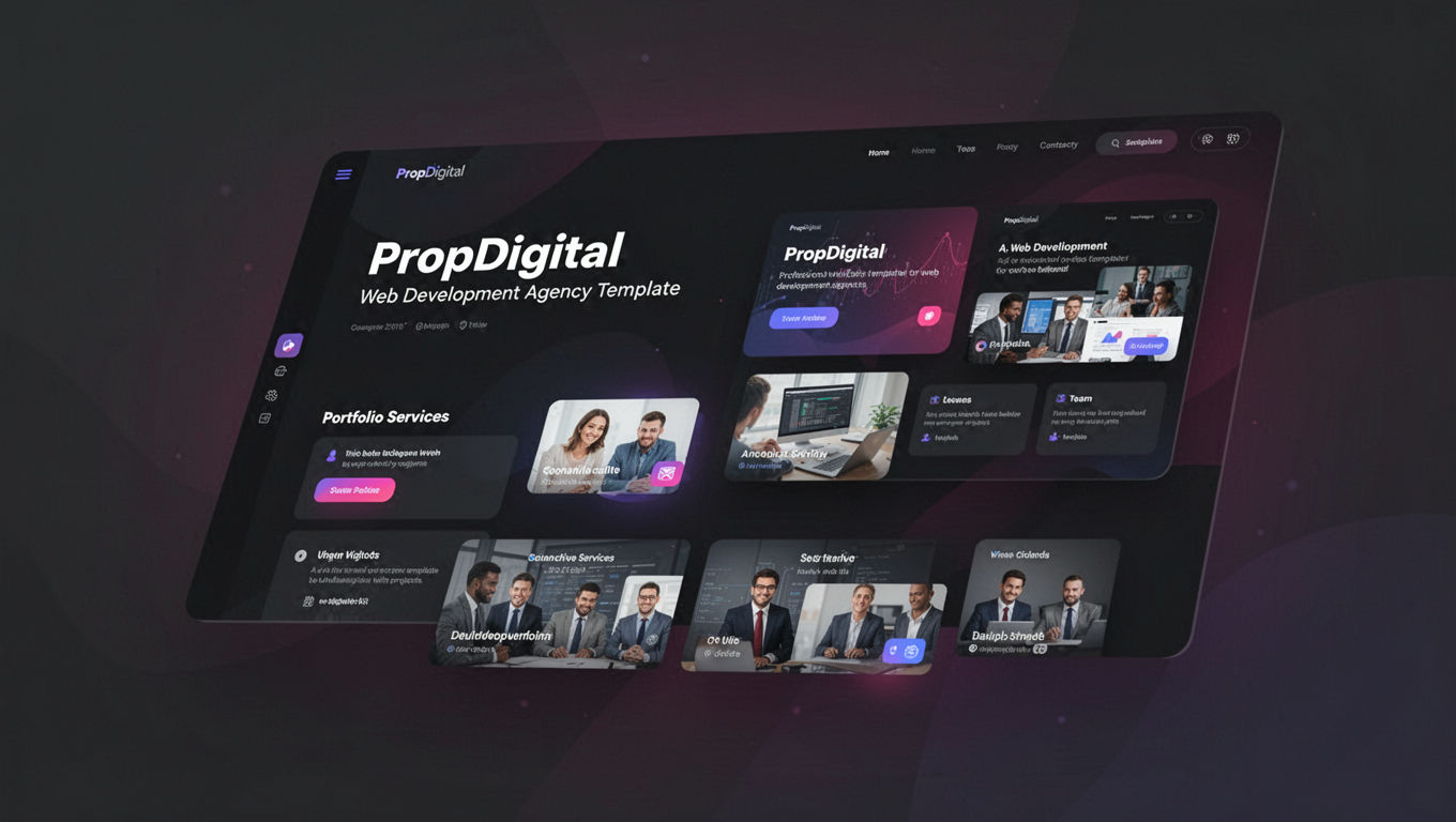 Preview of PropDigital - Web Development Agency Template