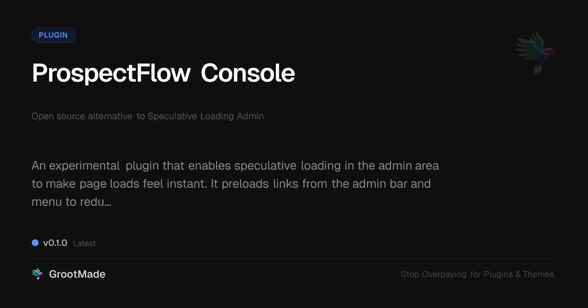 Preview of ProspectFlow Console