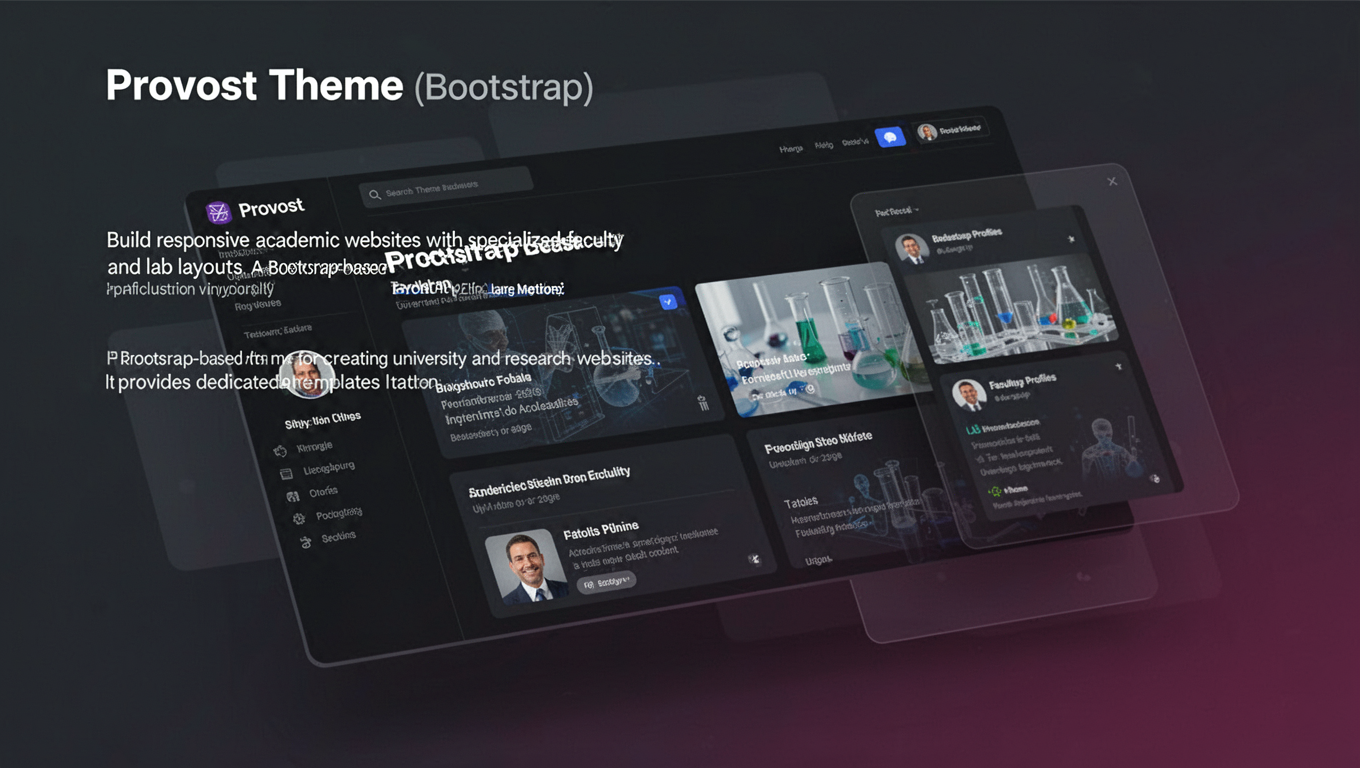 Preview of Provost Theme (Bootstrap)