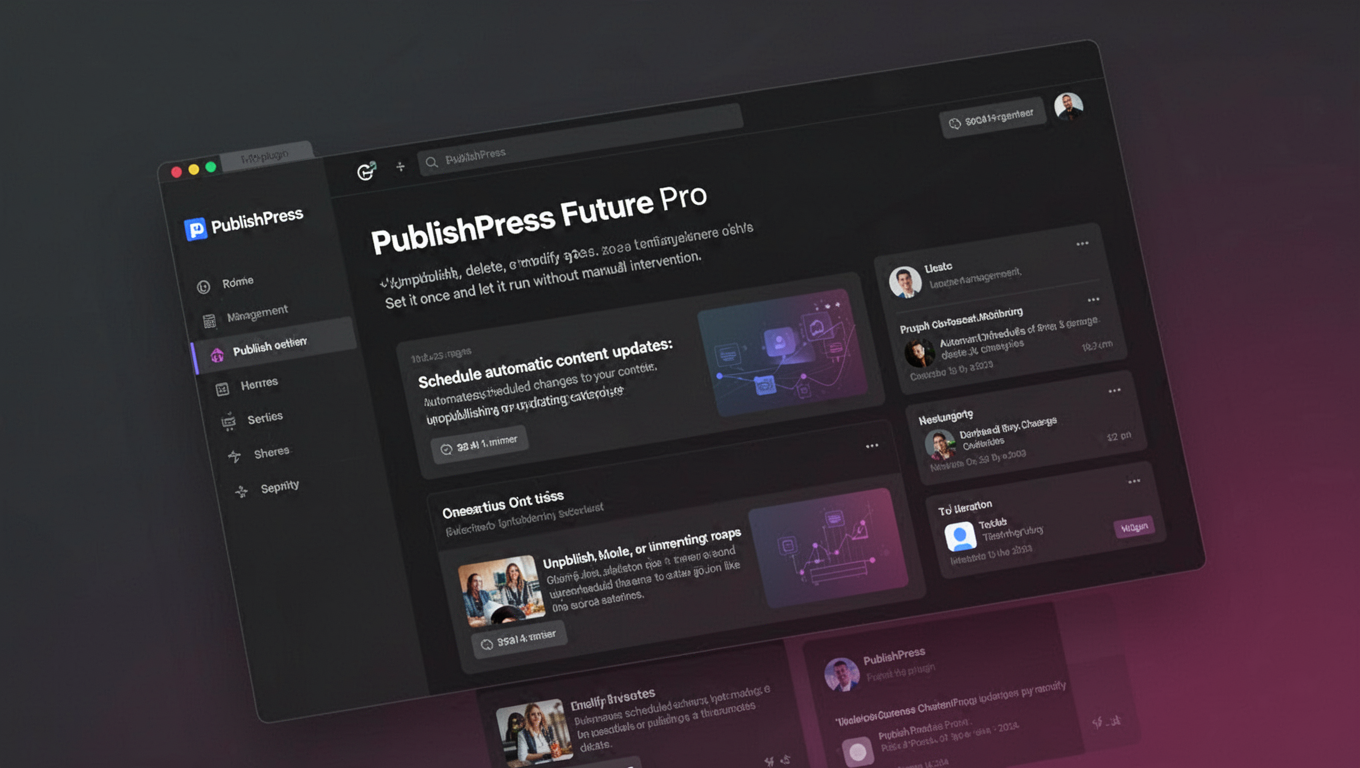 Preview of PublishPress Future Pro