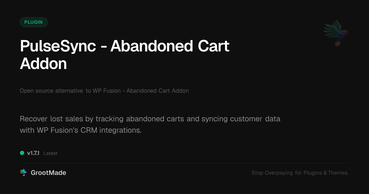 Preview of PulseSync - Abandoned Cart Addon
