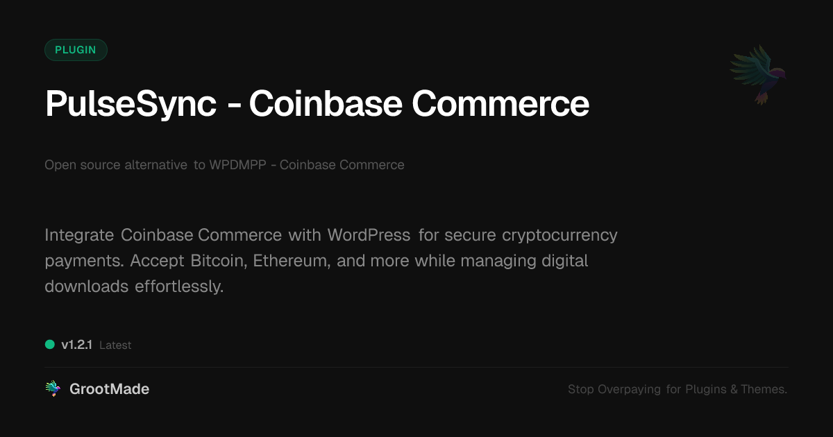 Preview of PulseSync - Coinbase Commerce