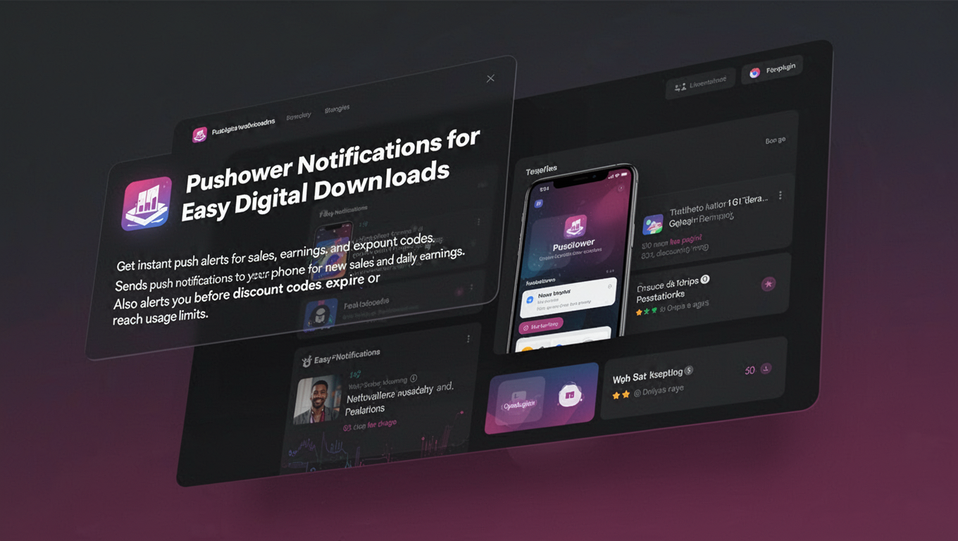 Preview of Pushover Notifications for Easy Digital Downloads