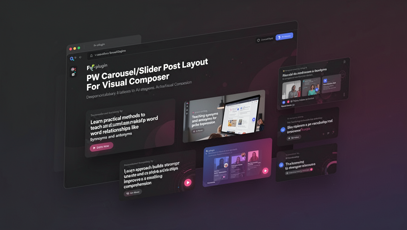 Preview of PW Carousel/Slider Post Layout For Visual Composer