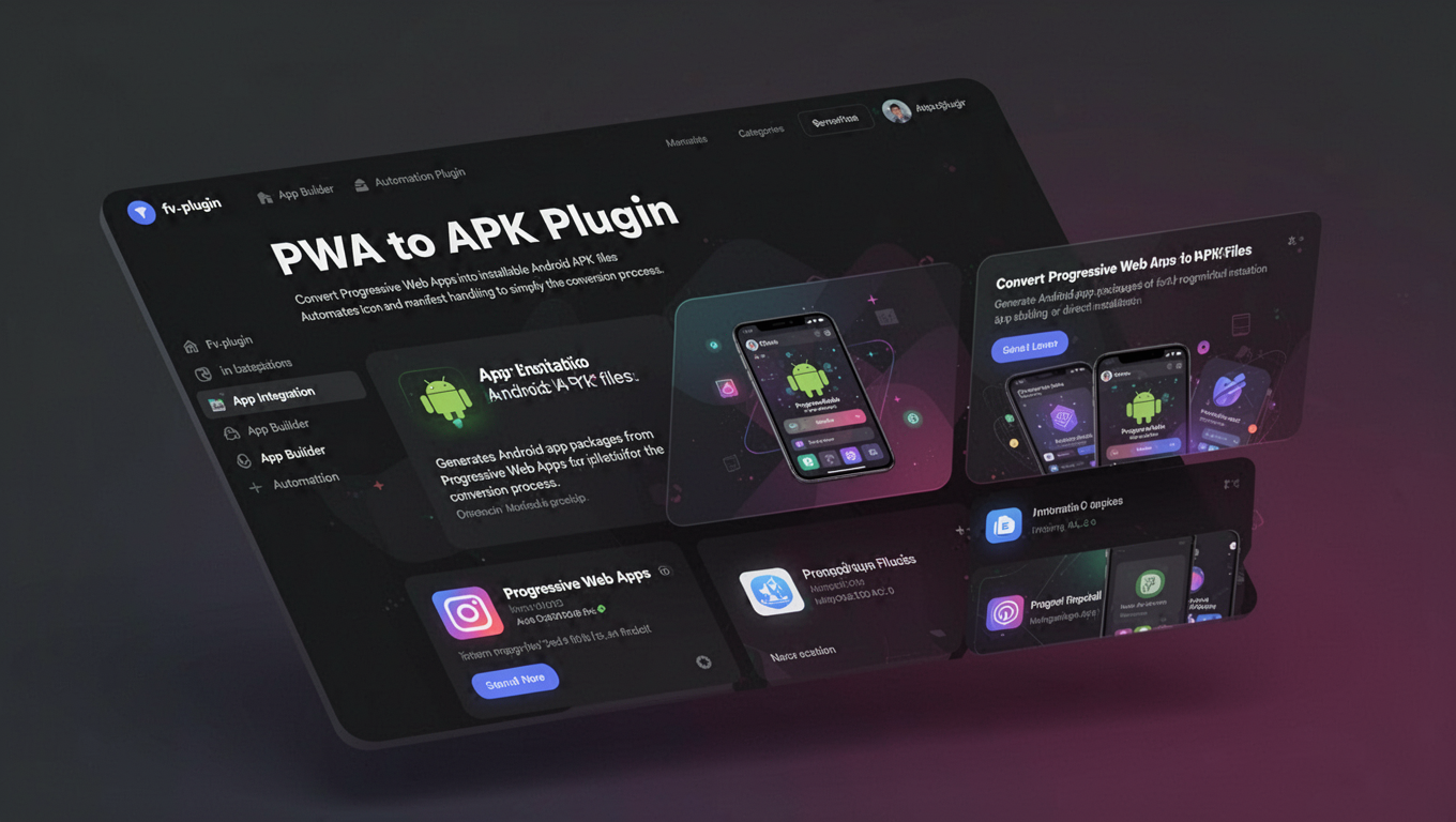Preview of PWA to APK Plugin