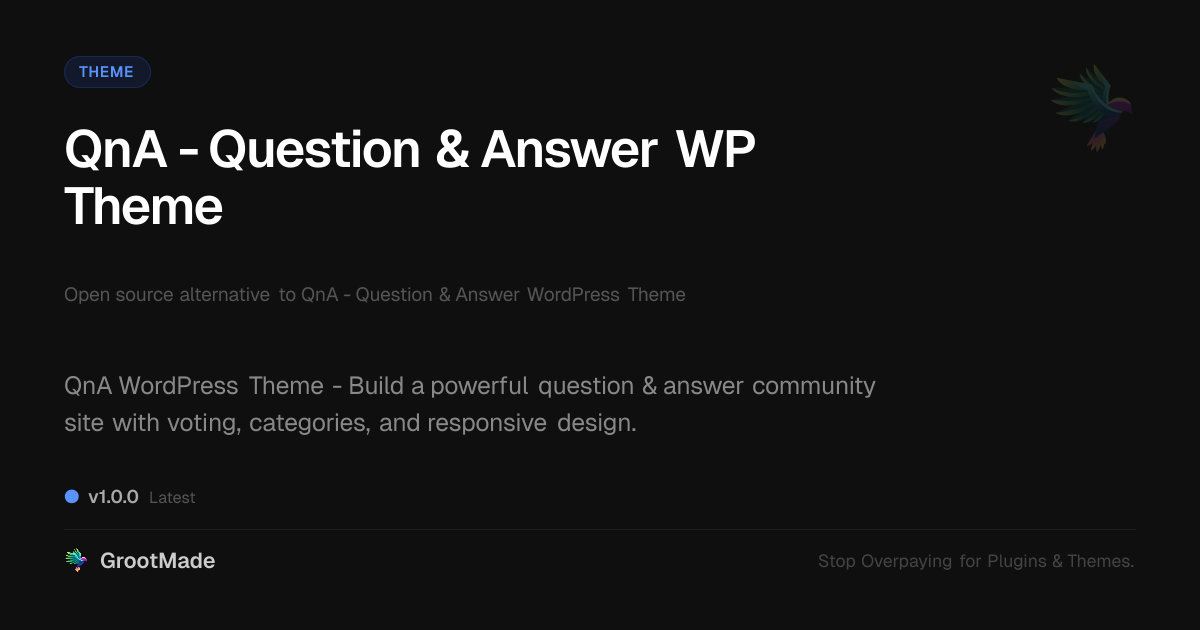 Preview of QnA - Question & Answer WP Theme