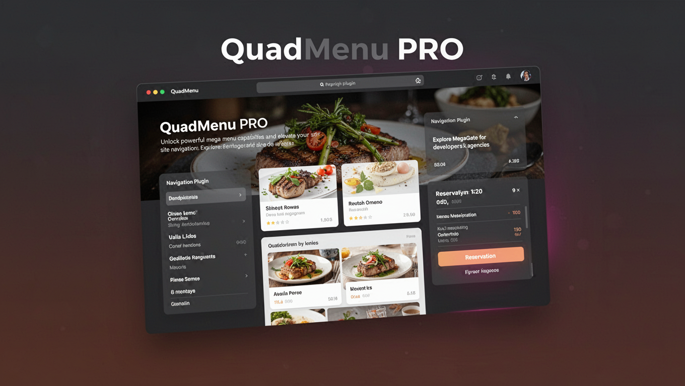 Preview of QuadMenu PRO