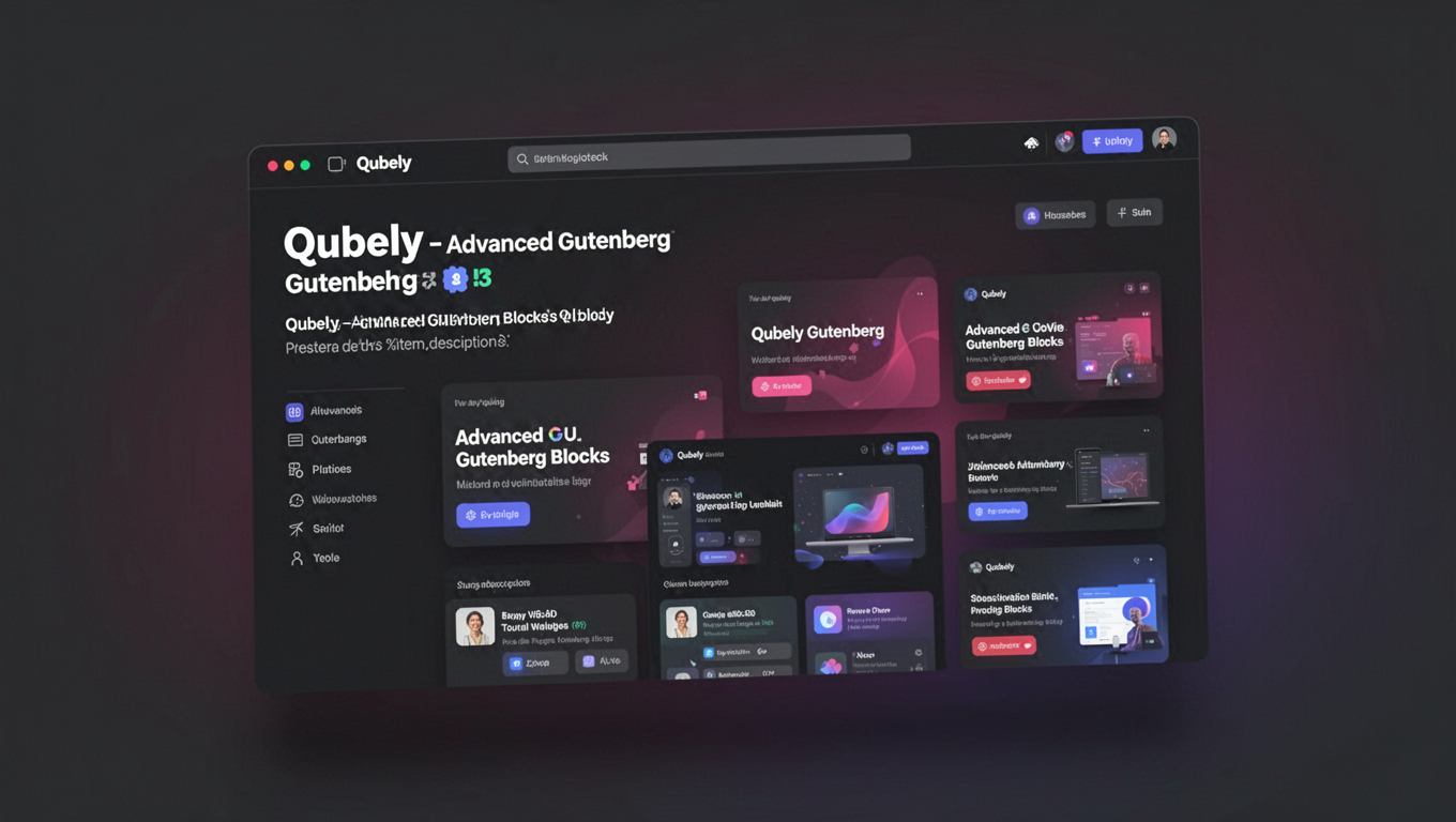 Preview of Qubely - Advanced Gutenberg Blocks