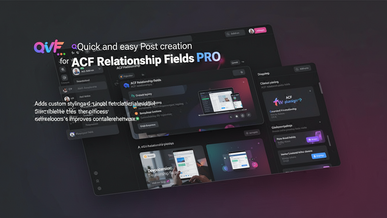 Preview of Quick and easy Post creation for ACF Relationship Fields PRO