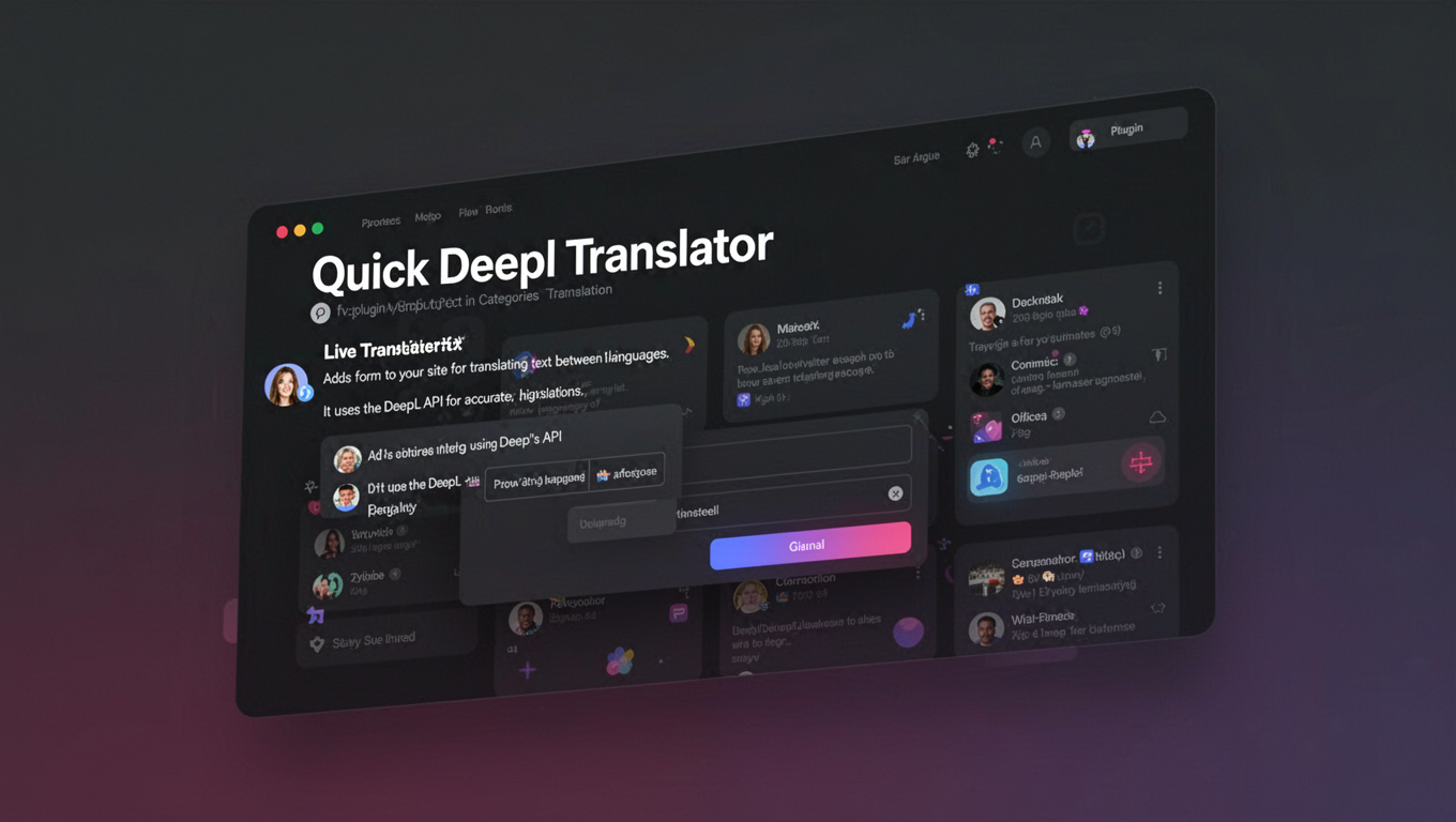 Preview of Quick Deepl Translator