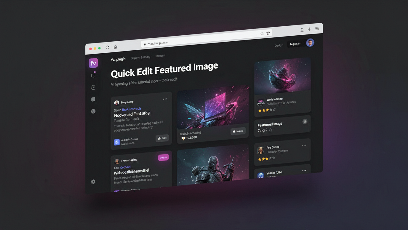 Preview of Quick Edit Featured Image