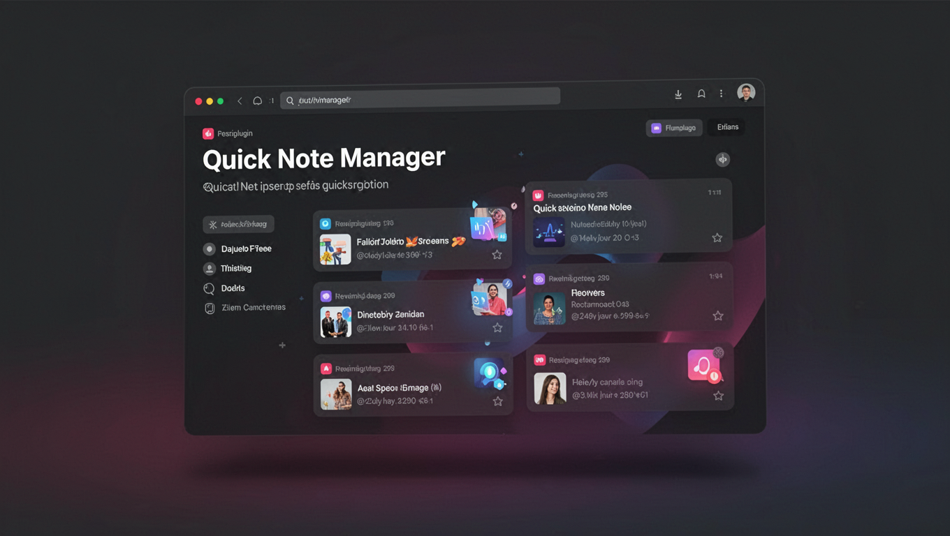 Preview of Quick Note Manager