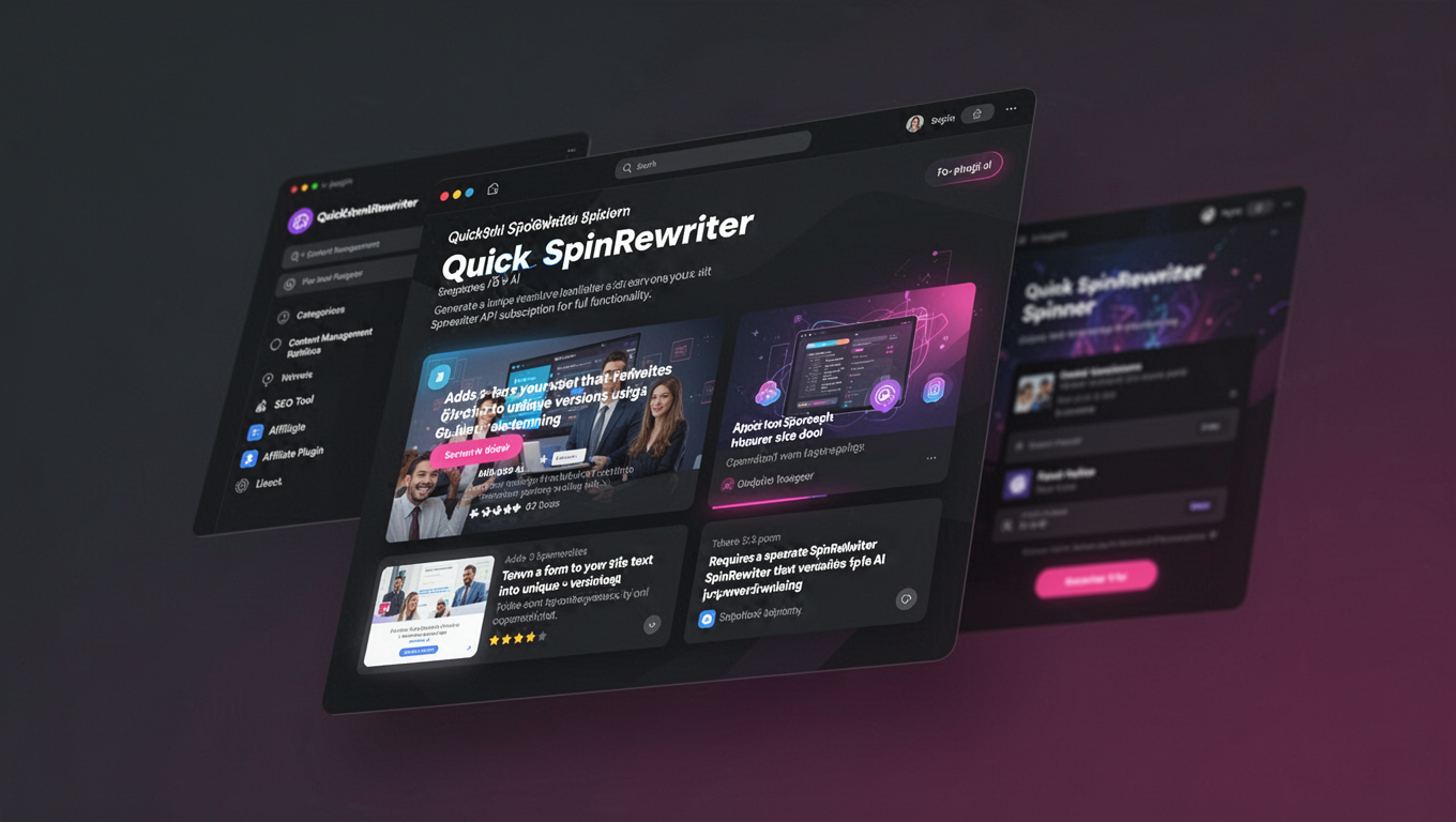 Preview of Quick SpinRewriter Spinner