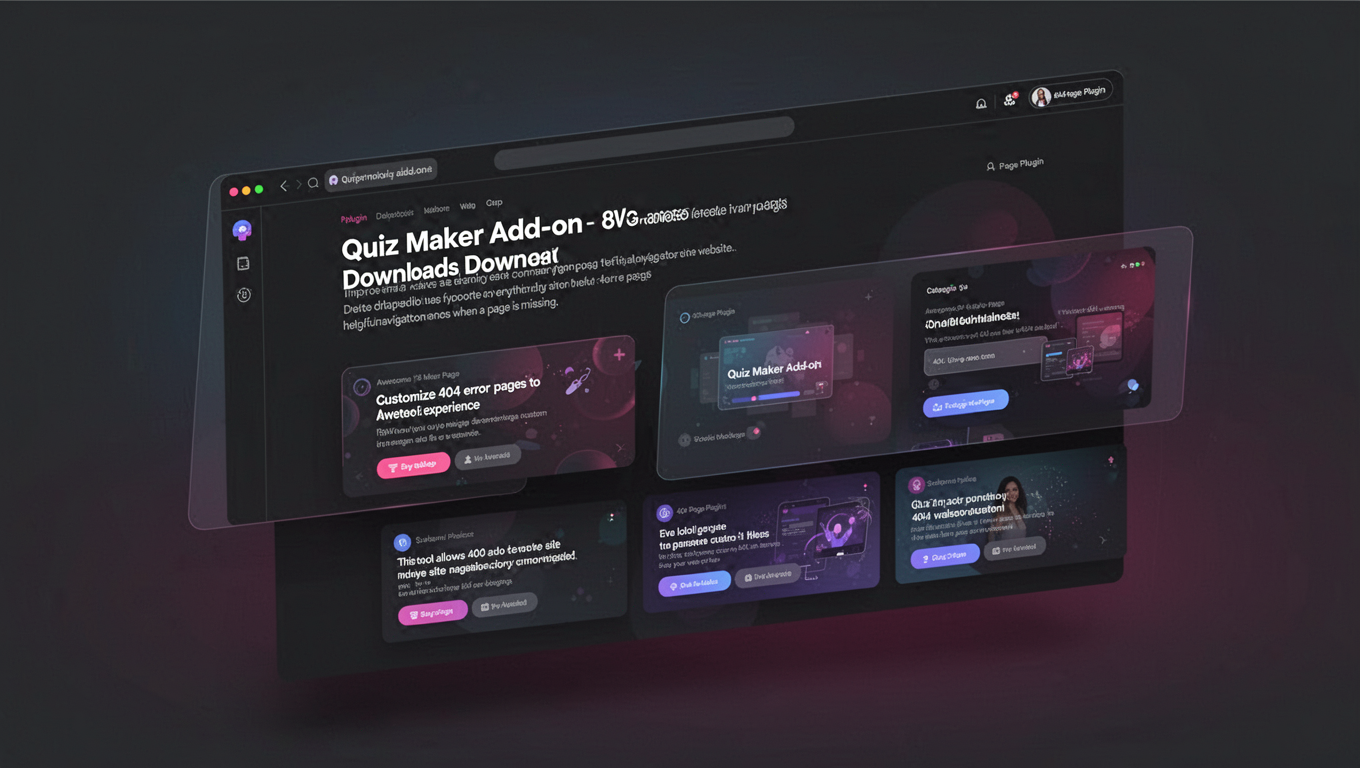 Preview of Quiz Maker Add-on - Awesome Downloads
