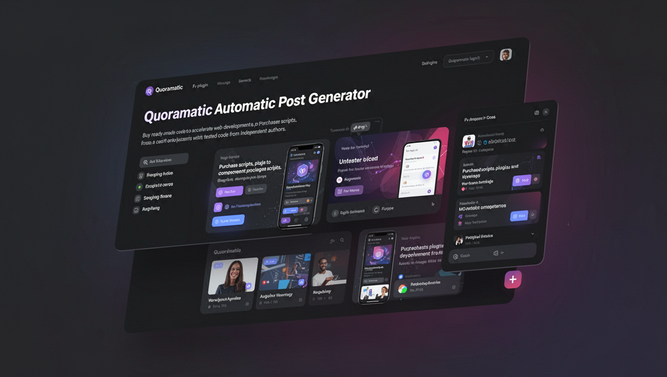 Preview of Quoramatic Automatic Post Generator