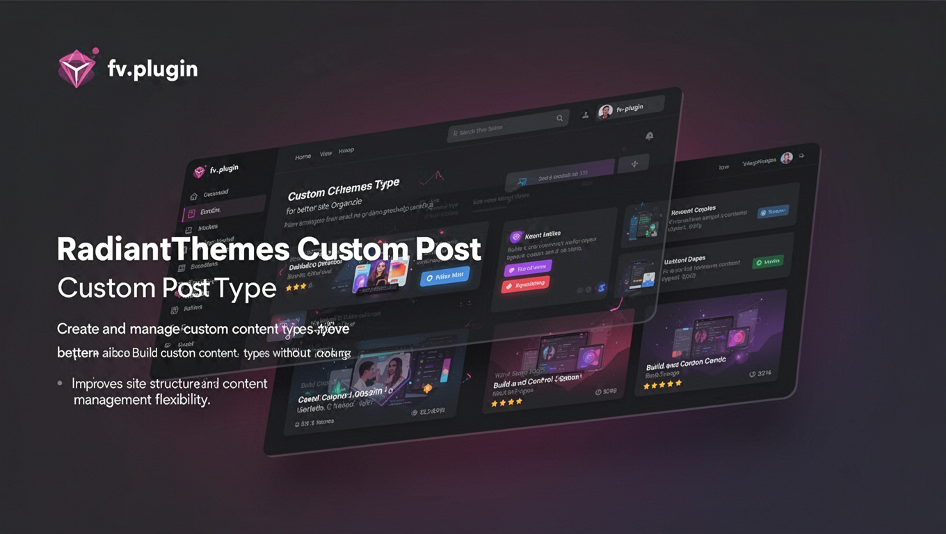 Preview of RadiantThemes Custom Post Type