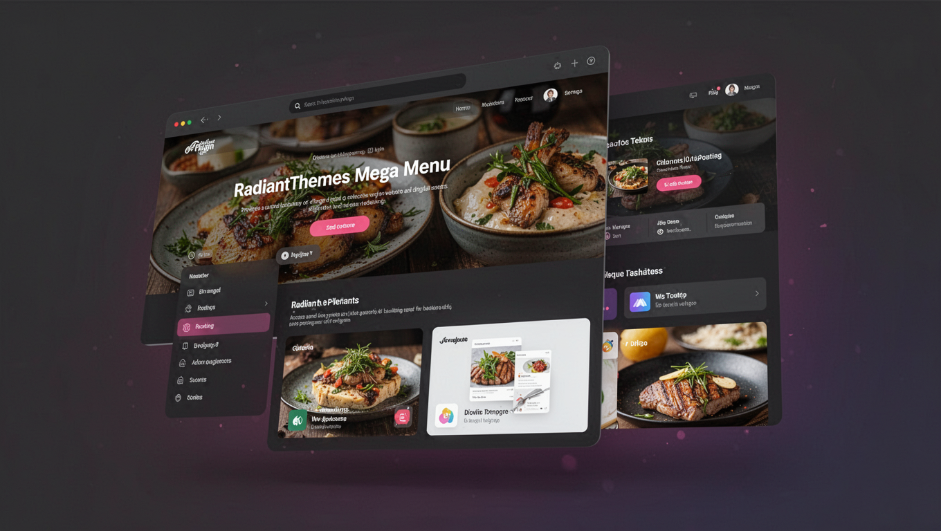 Preview of RadiantThemes Mega Menu
