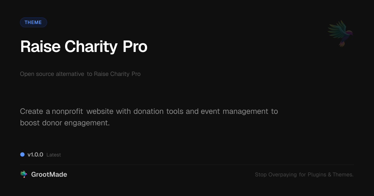 Preview of Raise Charity Pro