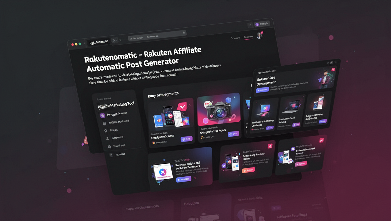 Preview of Rakutenomatic - Rakuten Affiliate Automatic Post Generator