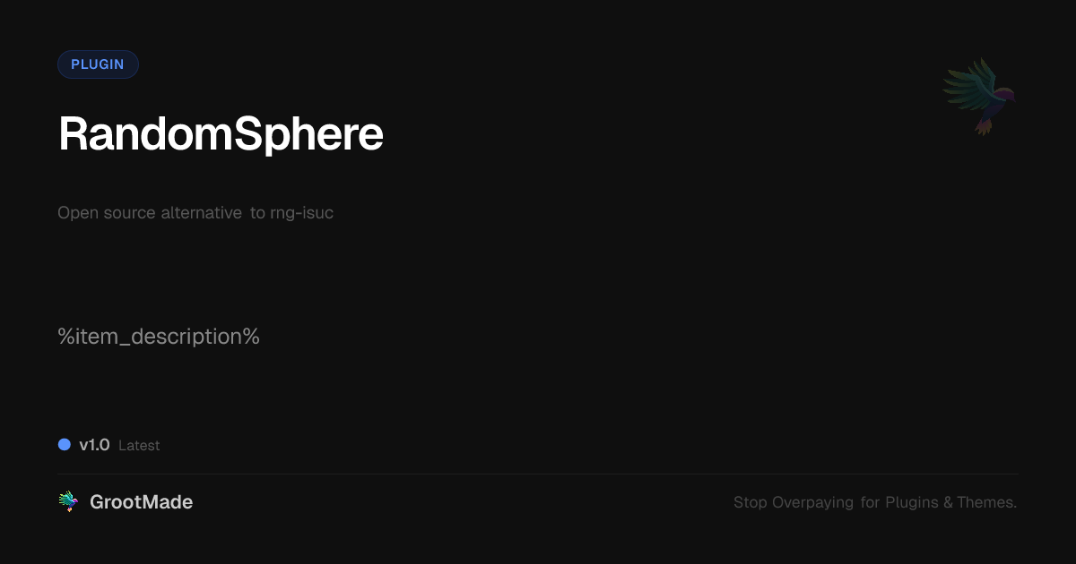 Preview of RandomSphere