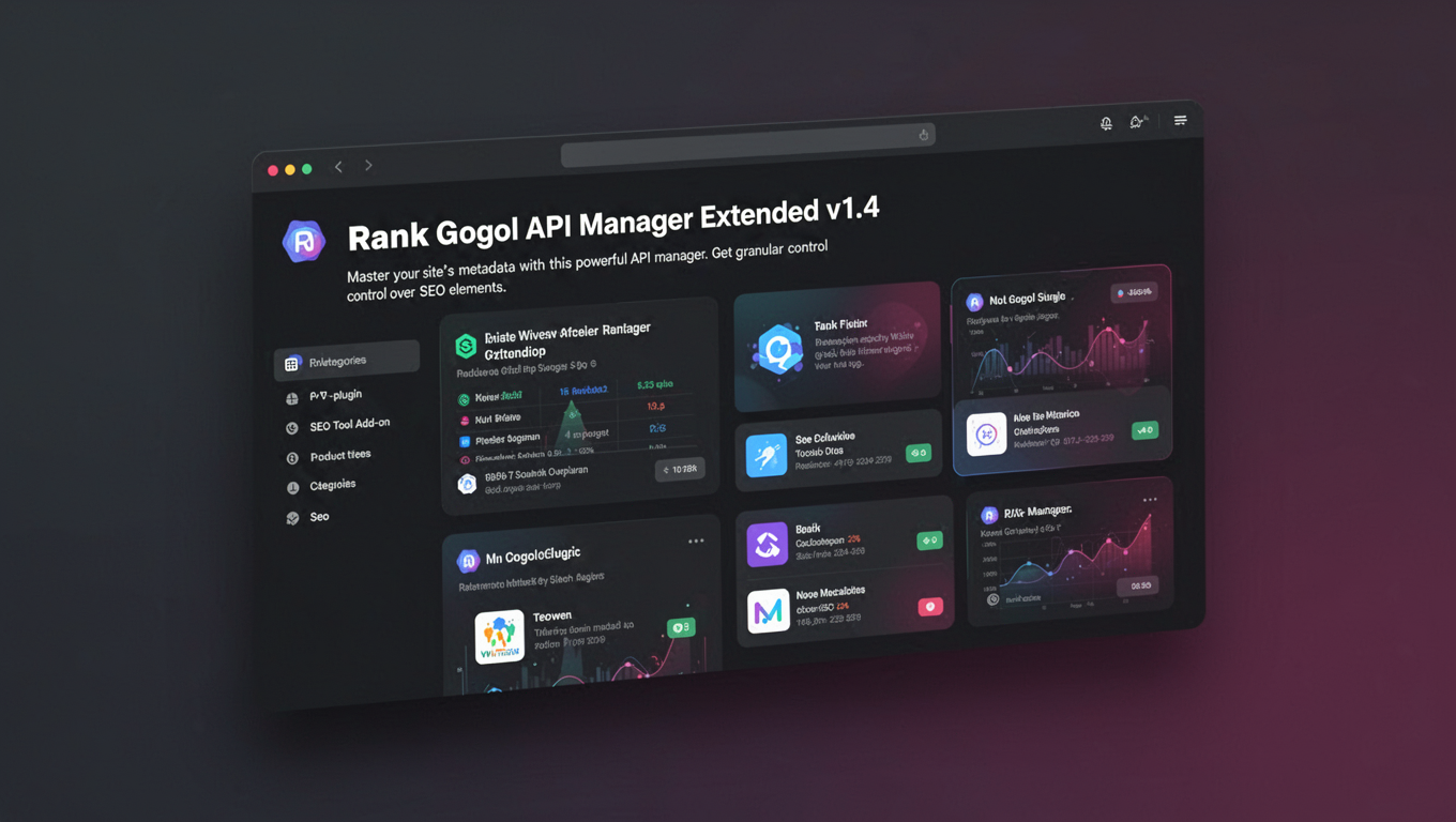 Preview of Rank Gogol API Manager Extended v1.4