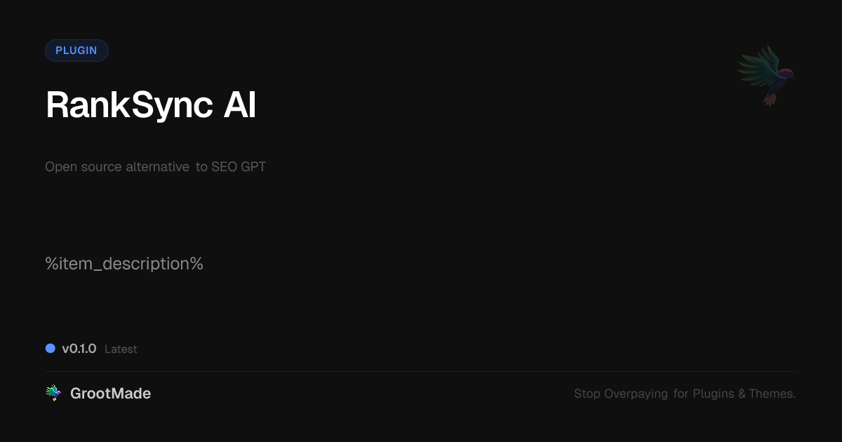 Preview of RankSync AI