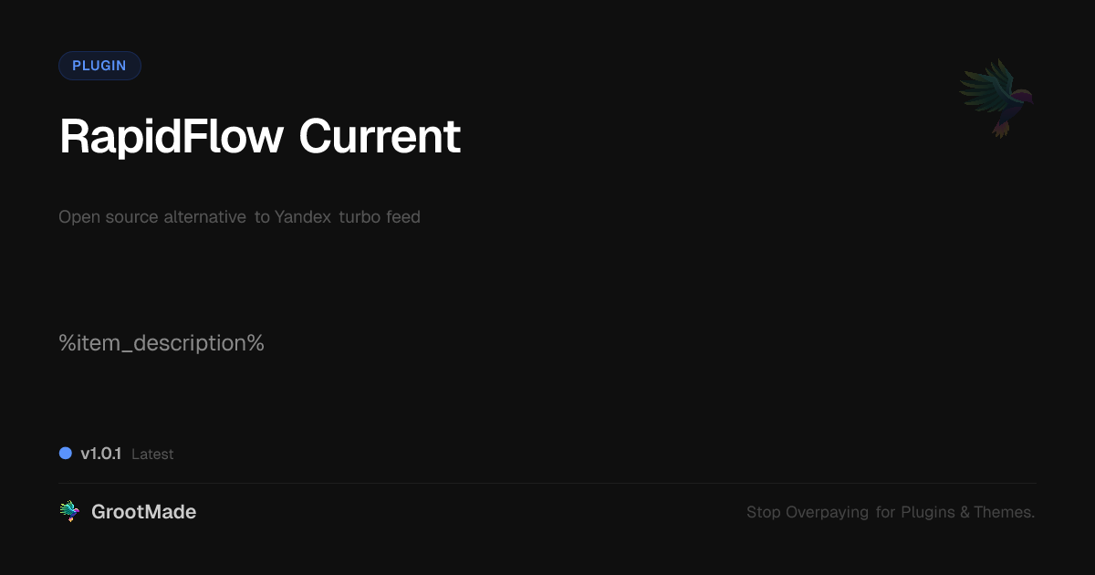 Preview of RapidFlow Current