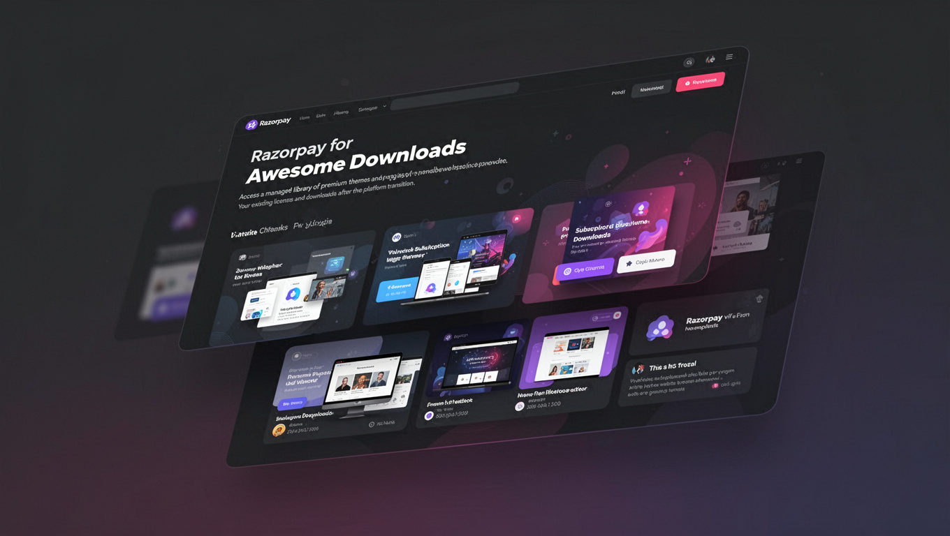 Preview of Razorpay for Awesome Downloads
