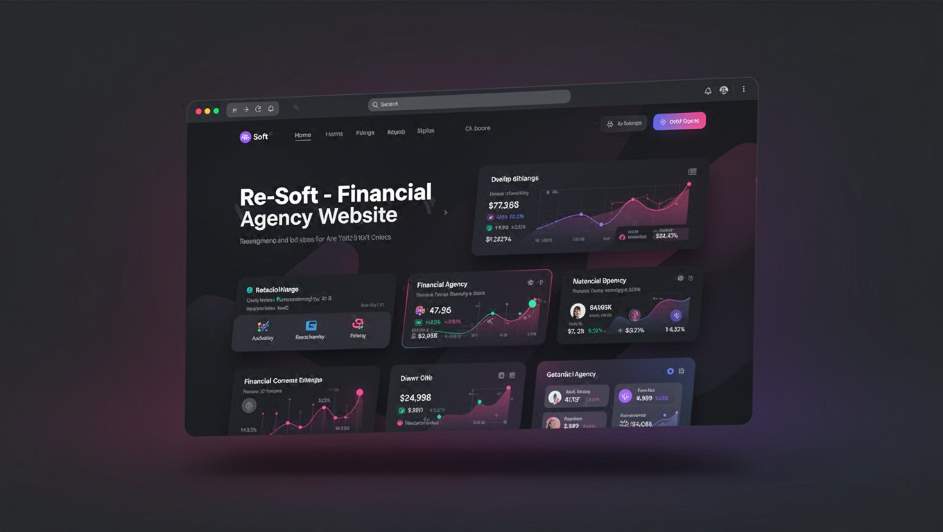 Preview of Re-Soft - Financial Agency Website