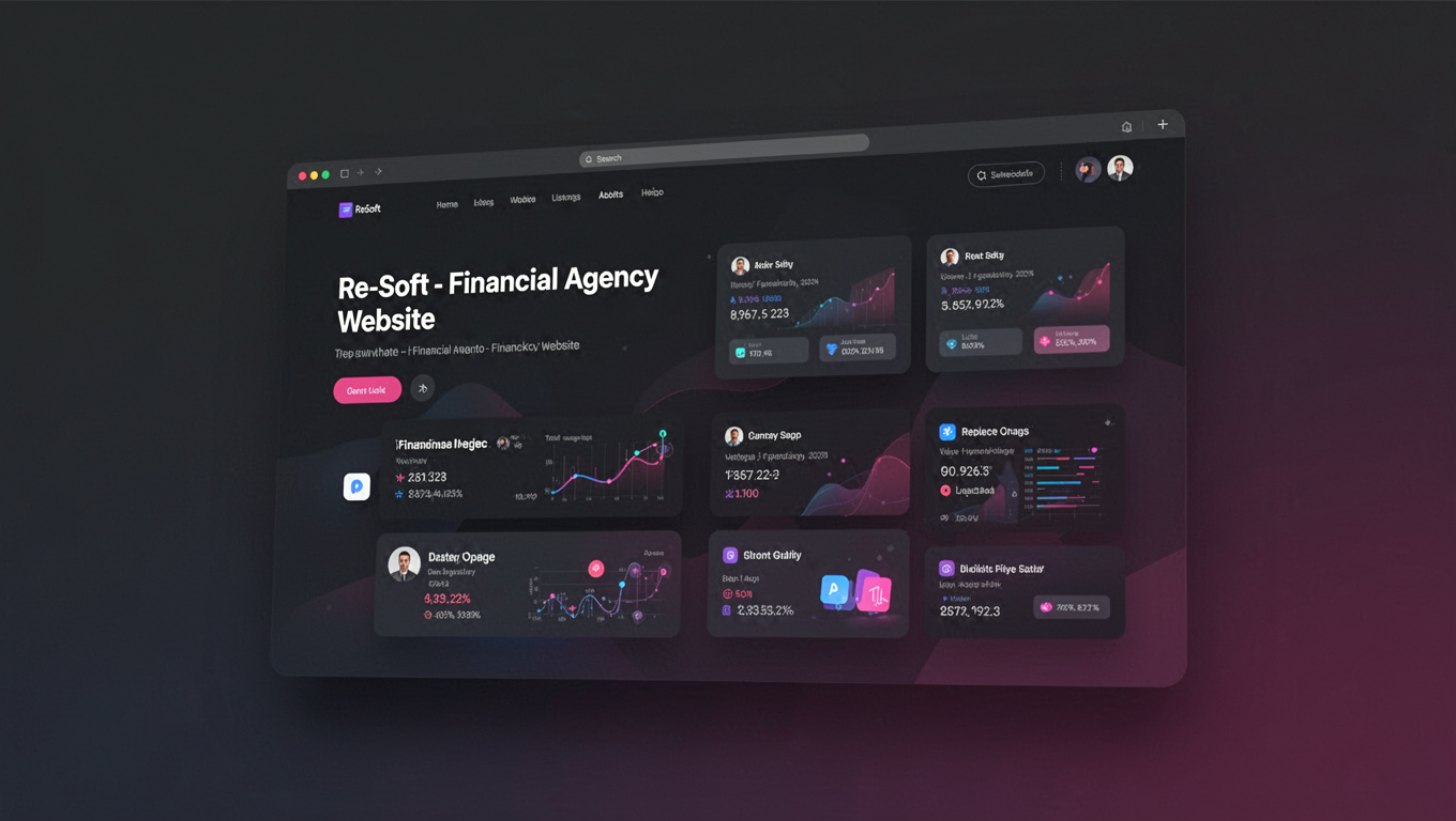 Preview of Re-Soft - Financial Agency Website