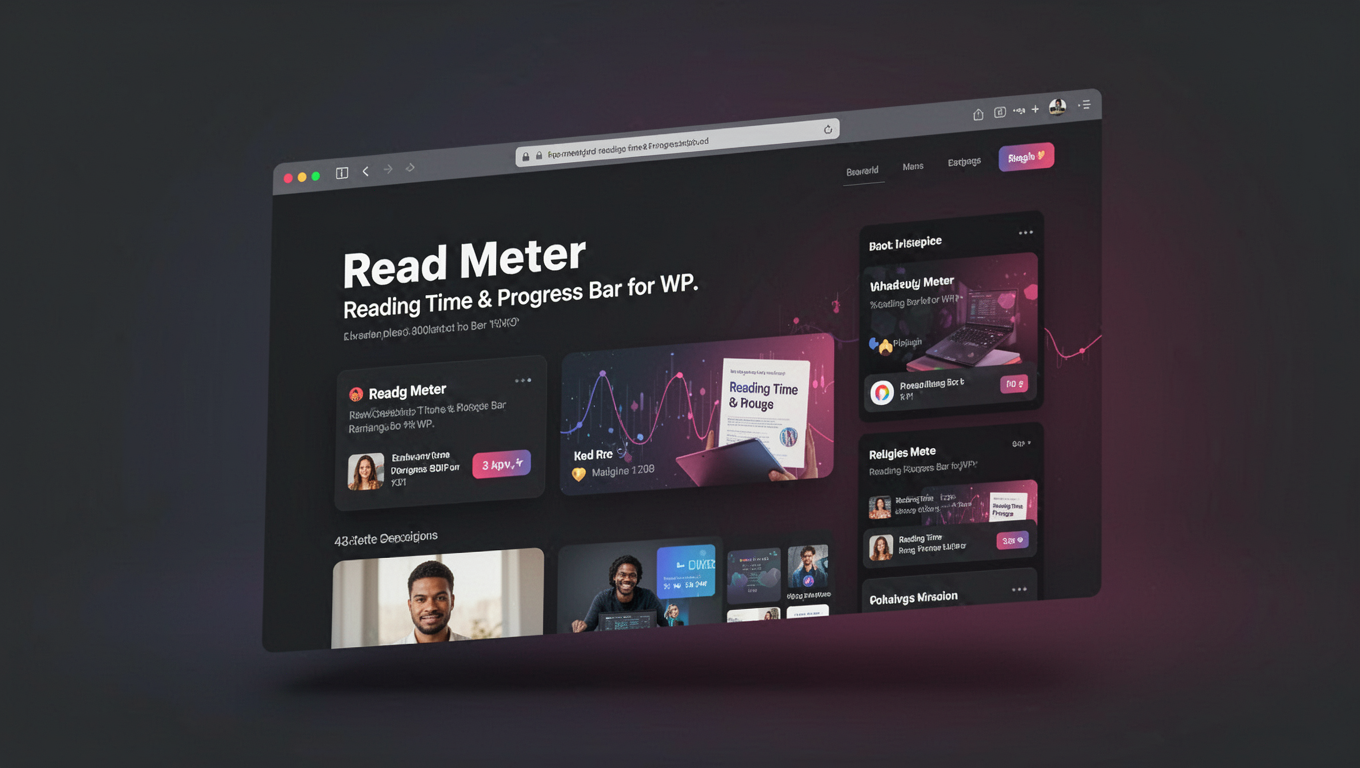 Preview of Read Meter - Reading Time & Progress Bar for WP.