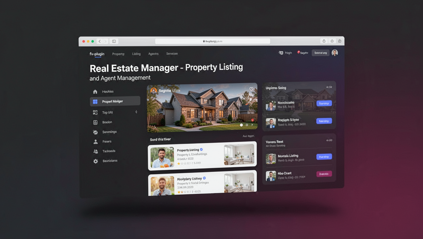 Preview of Real Estate Manager - Property Listing and Agent Management