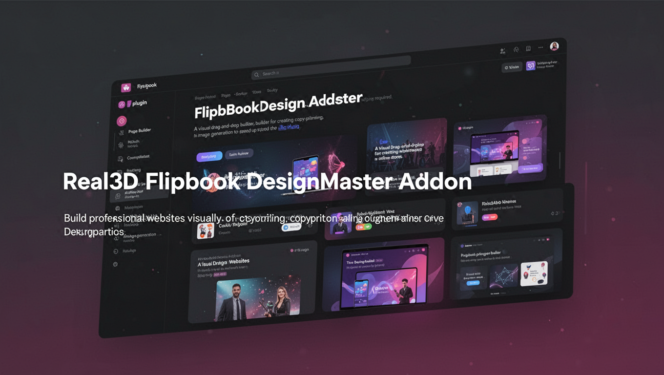 Preview of Real3D Flipbook DesignMaster Addon