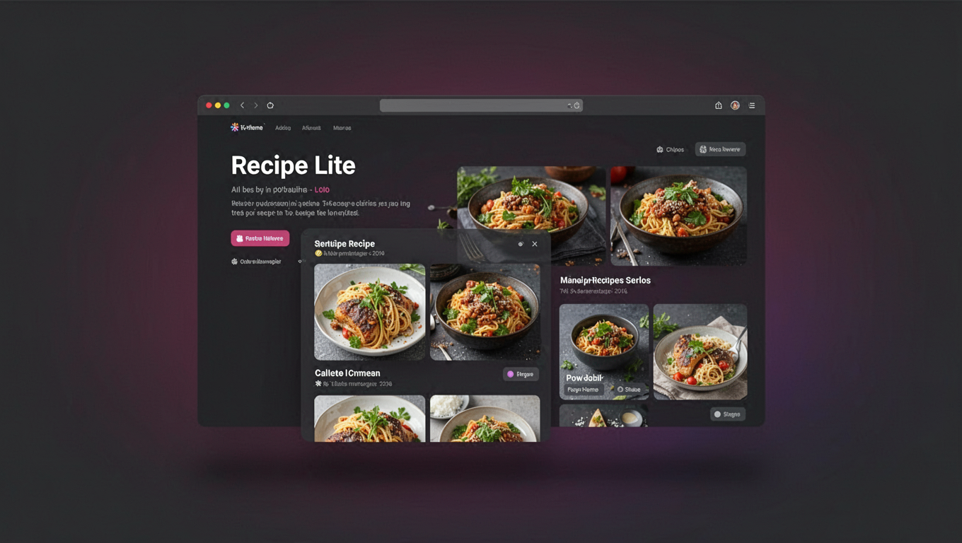 Preview of Recipe Lite