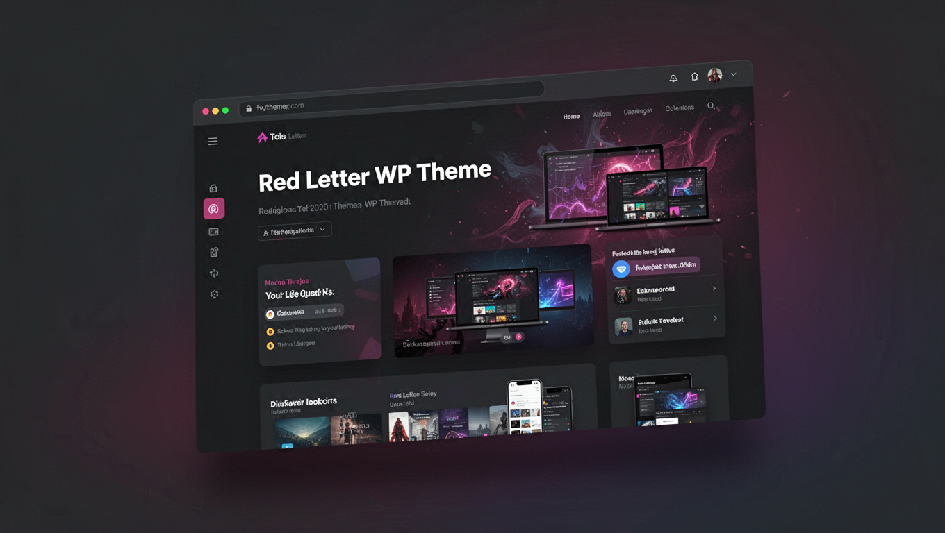 Preview of Red Letter WP Theme