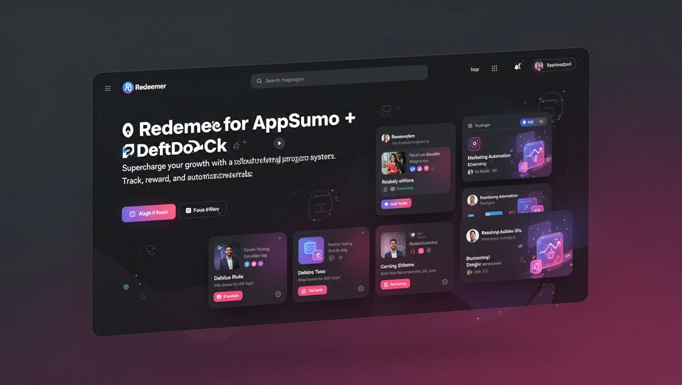 Preview of Redeemer for AppSumo + DeftDock