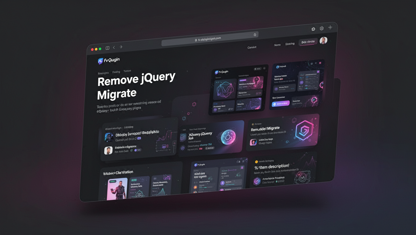 Preview of Remove jQuery Migrate