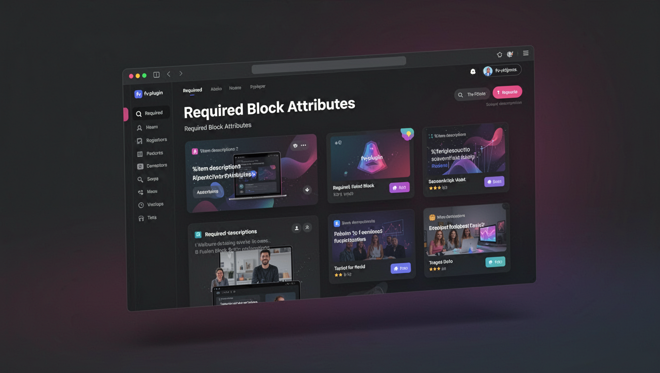 Preview of Required Block Attributes
