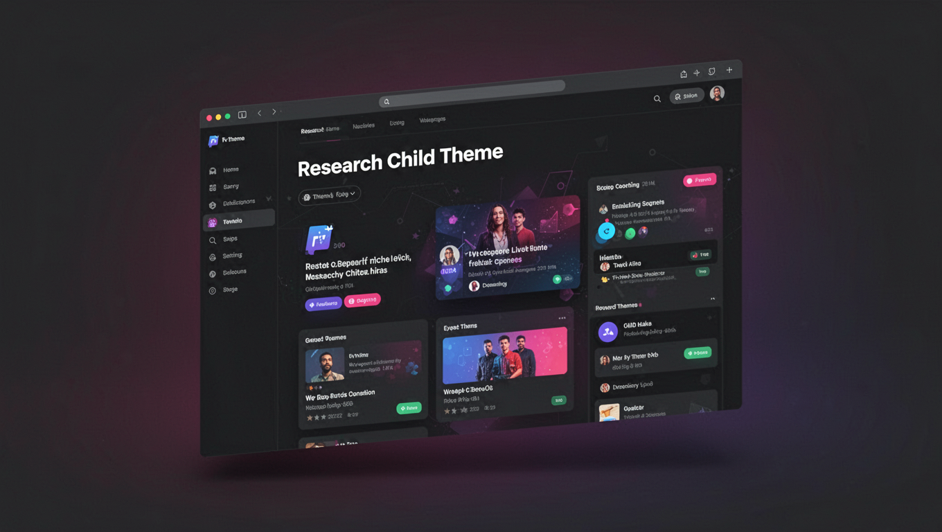 Preview of Research Child Theme